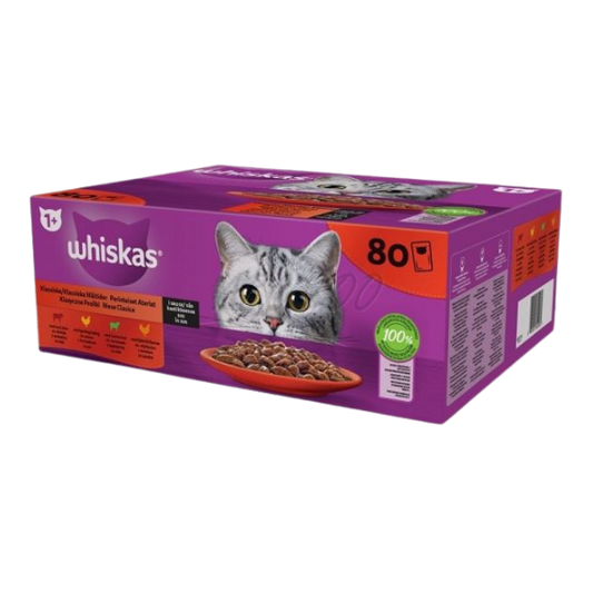 Whiskas tasak klasszikus szószos válogatás