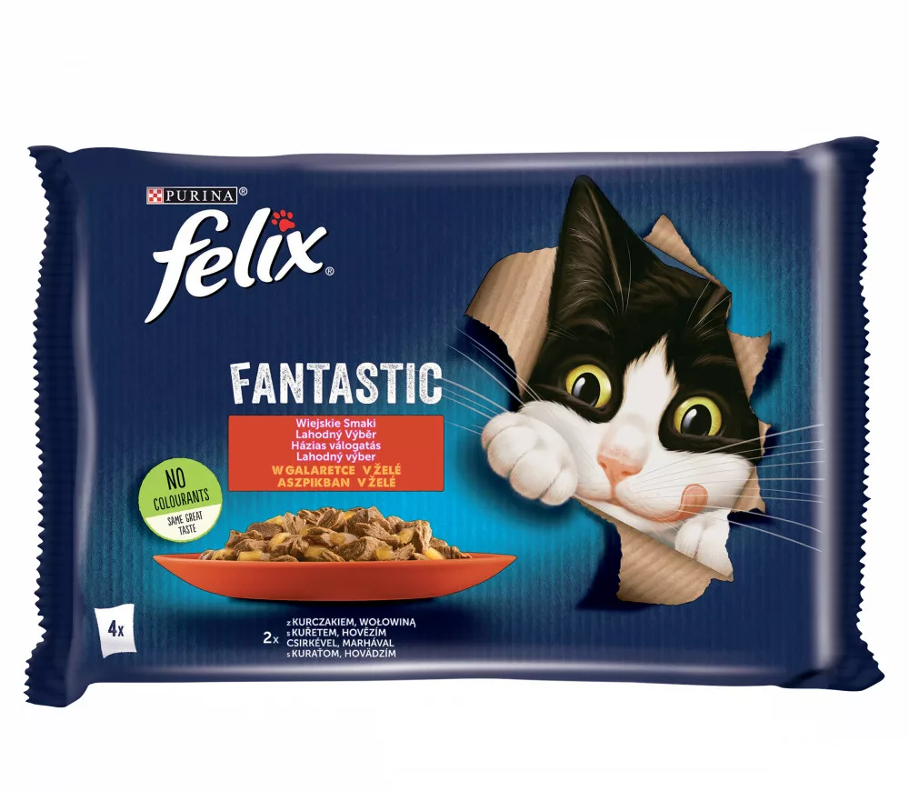 Félix Macskaeledel 4* 85G Marha és Csirke